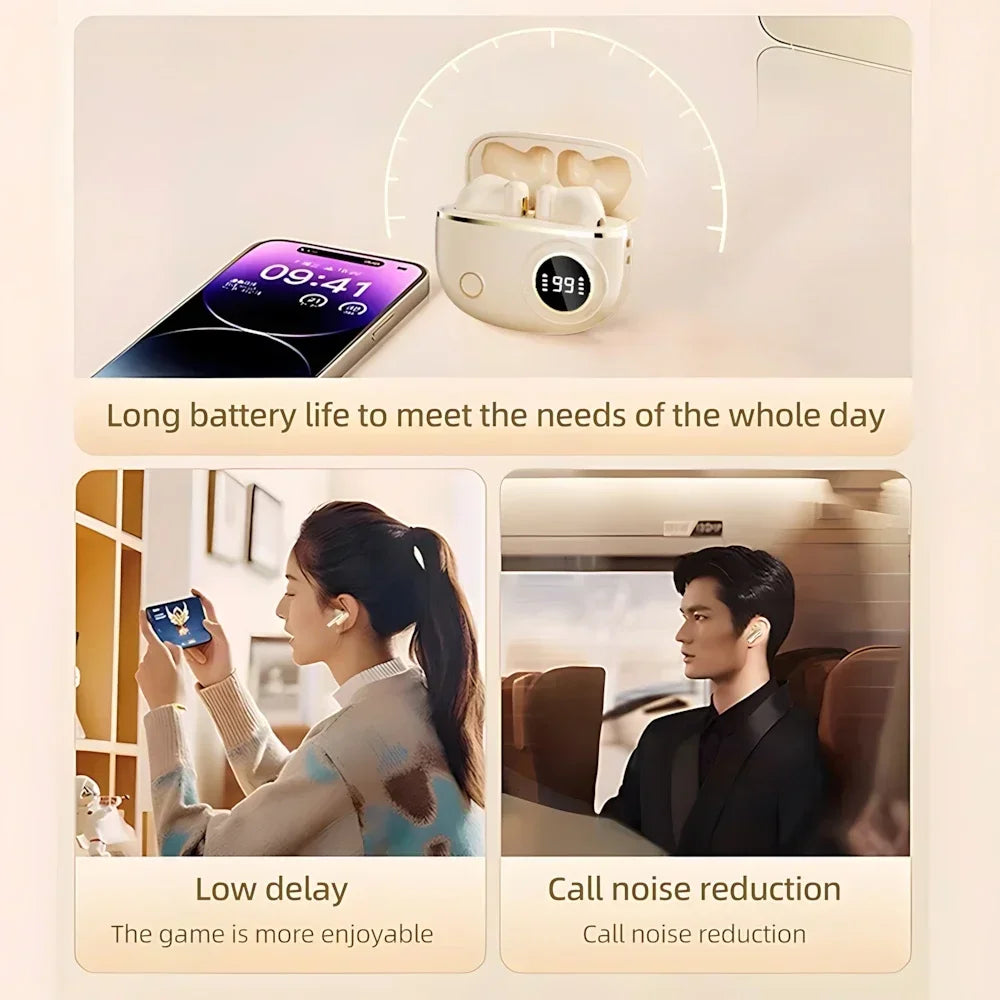 Lenovo TWS Wireless Bluetooth Headset LED