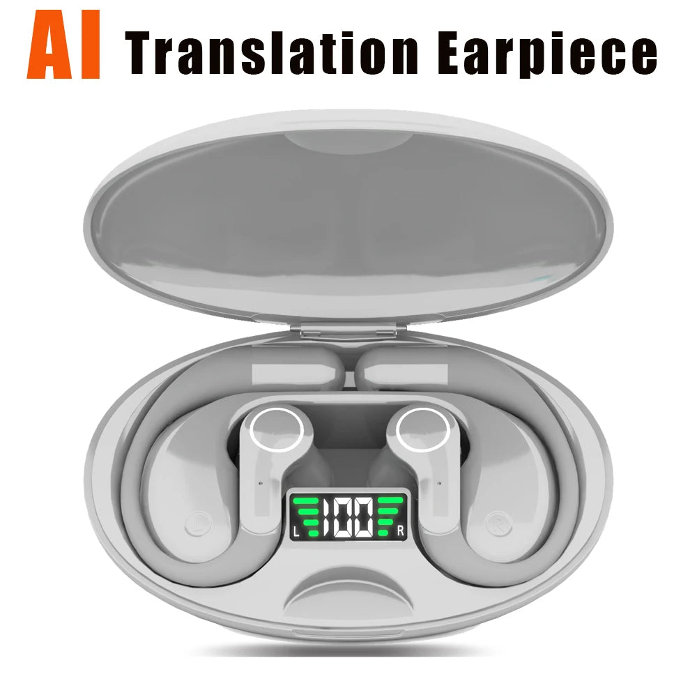 Ai Translator Earbud Device Real Time 2-Way Translations