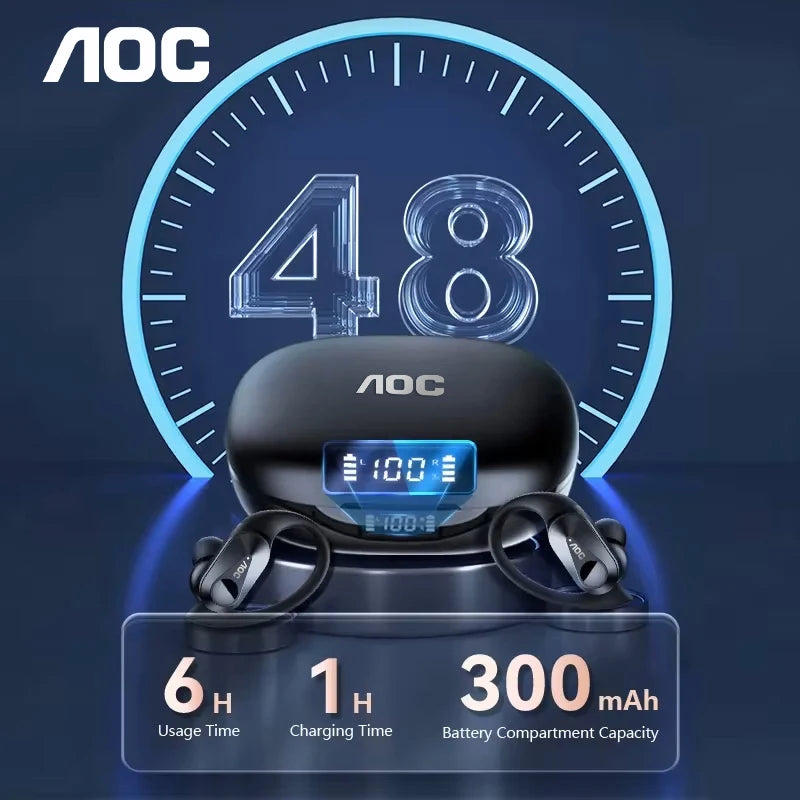 Choice AOC Sports Headset Wireless Bluetooth 6.0 Earphones Waterproof