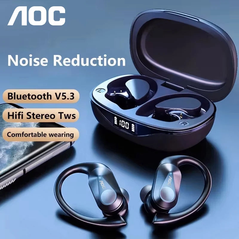 Choice AOC Sports Headset Wireless Bluetooth 6.0 Earphones Waterproof