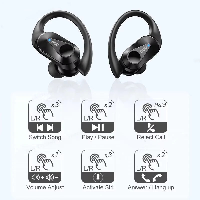 Choice AOC Sports Headset Wireless Bluetooth 6.0 Earphones Waterproof